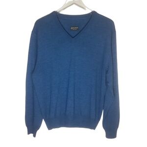Allen Edmonds Extrafine Merino Wool V-Neck Sweater Made in Italy‎